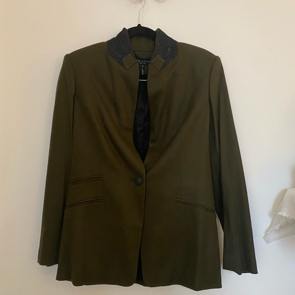 Rag & Bone Duke Blazer, new without tags, size 6, olive - Picture 6 of 16